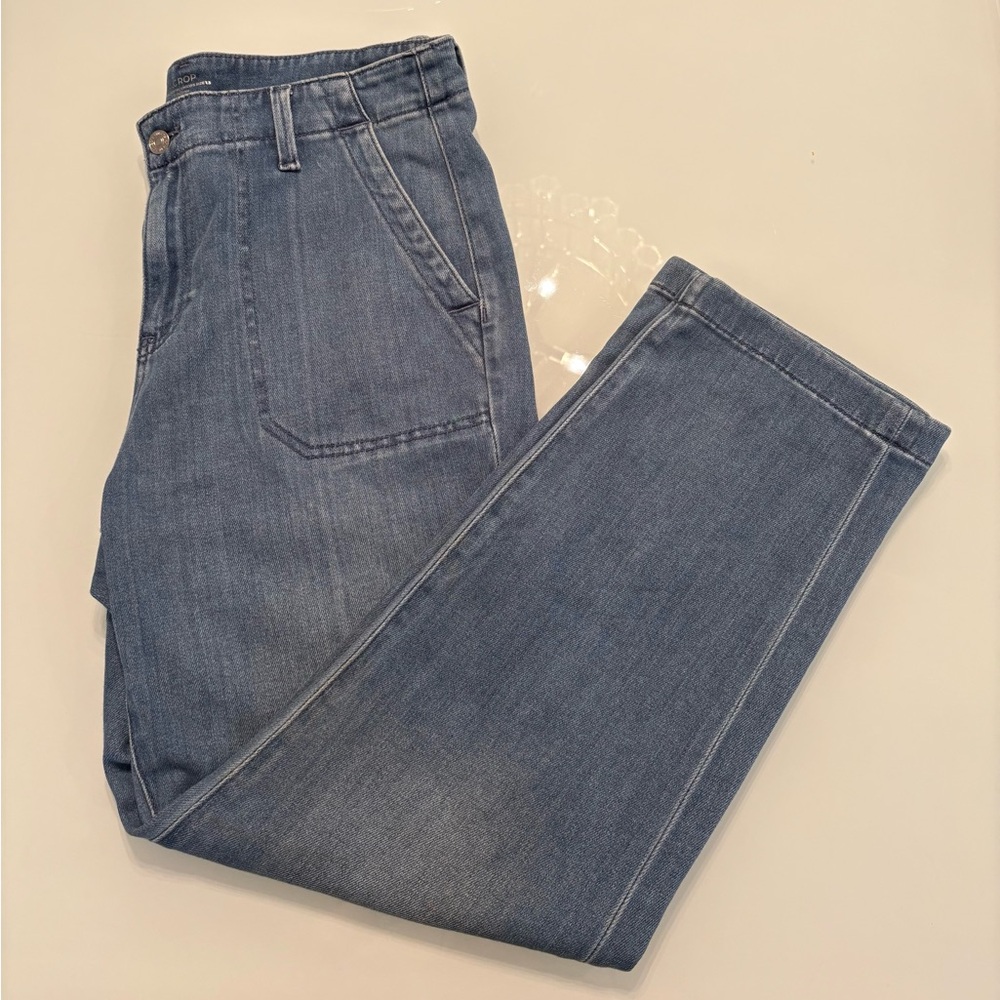 Chicos’s Women’s Crop Denim Blue Jeans in Size 1.5- US Size 10, Preloved